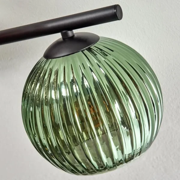 hofstein Koyoto Plafonnier, Boule lumineuse Bleu, Vert, Cuivré, 5 lumières* Lampes Modernes