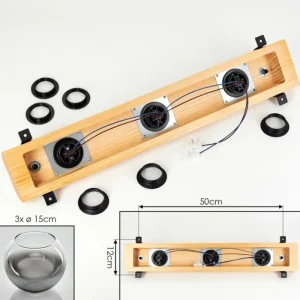 hofstein Koyoto Plafonnier, Boule lumineuse Écru, Noir, 3 lumières* Lampes Modernes