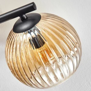 hofstein Koyoto Plafonnier, Boule lumineuse Ambre, 3 lumières* Lampes Modernes