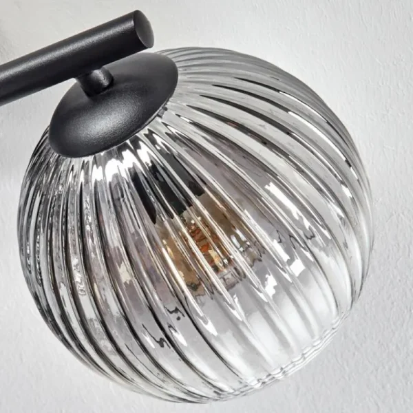 hofstein Koyoto Plafonnier, Boule lumineuse Clair, Fumé, 3 lumières* Lampes Modernes