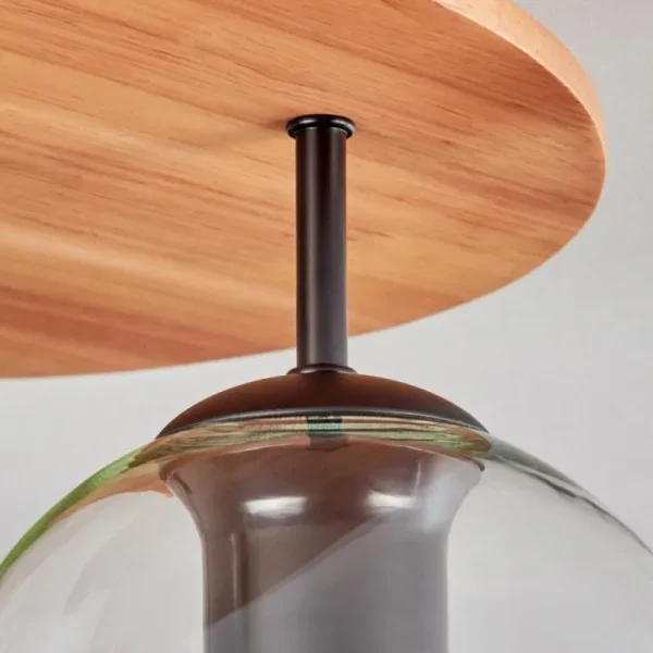 hofstein Koyoto Plafonnier, Boule lumineuse 40 cm Écru, Noir, 3 lumières* Lampes Modernes