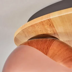 hofstein Koyoto Plafonnier, Boule lumineuse 40 cm Écru, Noir, 3 lumières* Lampes Modernes