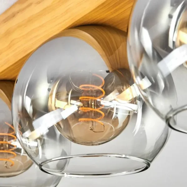 hofstein Koyoto Plafonnier, Boule lumineuse Écru, Noir, 3 lumières* Lampes Modernes