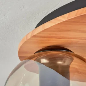 hofstein Koyoto Plafonnier, Boule lumineuse Écru, Noir, 3 lumières* Lampes Modernes