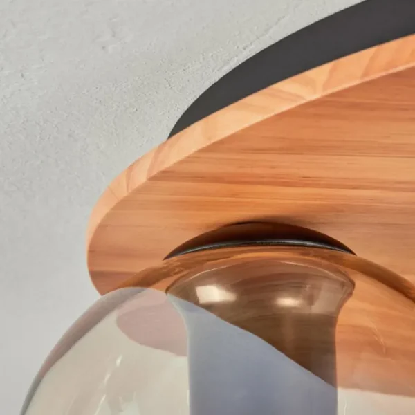 hofstein Koyoto Plafonnier, Boule lumineuse Écru, Noir, 3 lumières* Lampes Modernes