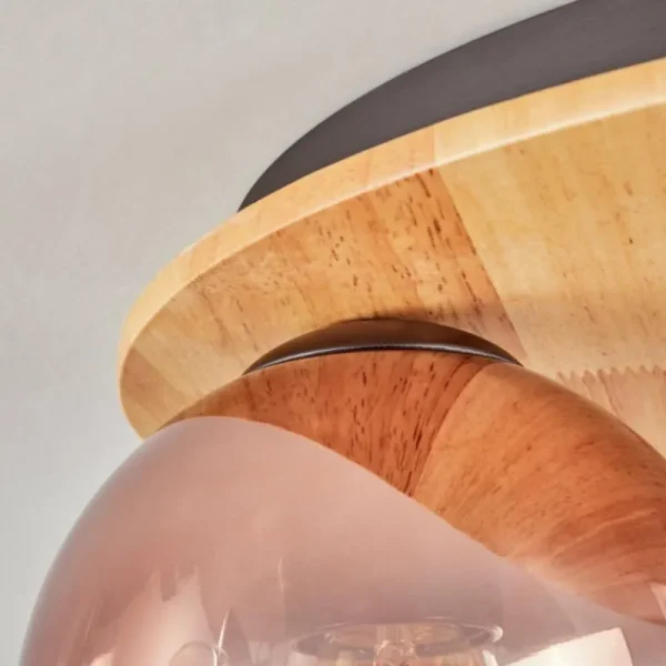 hofstein Koyoto Plafonnier, Boule lumineuse 40 cm Écru, Noir, 3 lumières* Lampes Modernes