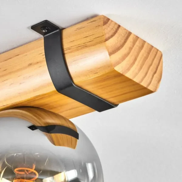 hofstein Koyoto Plafonnier, Boule lumineuse Écru, Noir, 5 lumières* Lampes Modernes