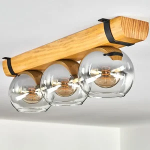 hofstein Koyoto Plafonnier, Boule lumineuse Écru, Noir, 3 lumières* Lampes Modernes