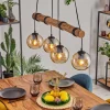 hofstein Koyoto Suspension, Boule lumineuse, Suspension Écru, Noir, 4 lumières* Lampes Modernes