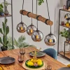 hofstein Koyoto Suspension, Boule lumineuse, Suspension Écru, Noir, 4 lumières* Lampes Modernes