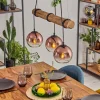 hofstein Koyoto Suspension, Boule lumineuse, Suspension Écru, Noir, 3 lumières* Lampes Modernes
