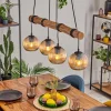 hofstein Koyoto Suspension, Boule lumineuse, Suspension Écru, Noir, 4 lumières* Lampes Modernes