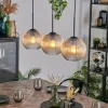 hofstein Koyoto Suspension, Boule lumineuse, Suspension Ambre, Clair, 3 lumières* Lampes Modernes