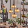 hofstein Koyoto Suspension, Boule lumineuse 35 cm Ambre, 4 lumières* Lampes Modernes
