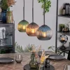 hofstein Koyoto Suspension, Boule lumineuse, Suspension Bleu, Vert, Cuivré, 3 lumières* Lampes Modernes