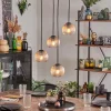hofstein Koyoto Suspension, Boule lumineuse, Suspension Ambre, Clair, 4 lumières* Lampes Modernes