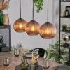 hofstein Koyoto Suspension, Boule lumineuse, Suspension Cuivré, 3 lumières* Lampes Modernes