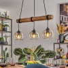 hofstein Koyoto Suspension, Boule lumineuse, Suspension Écru, Noir, 3 lumières* Lampes Modernes