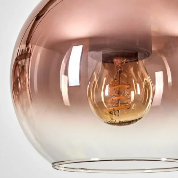 hofstein Koyoto Suspension, Boule lumineuse, Suspension Écru, Noir, 3 lumières* Lampes Modernes