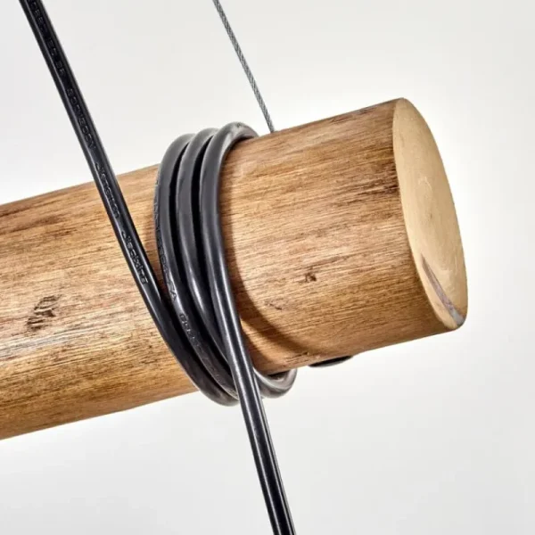 hofstein Koyoto Suspension, Boule lumineuse, Suspension Écru, Noir, 3 lumières* Lampes Modernes
