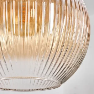 hofstein Koyoto Suspension, Boule lumineuse, Suspension 30 cm Noir, 3 lumières* Lampes Modernes