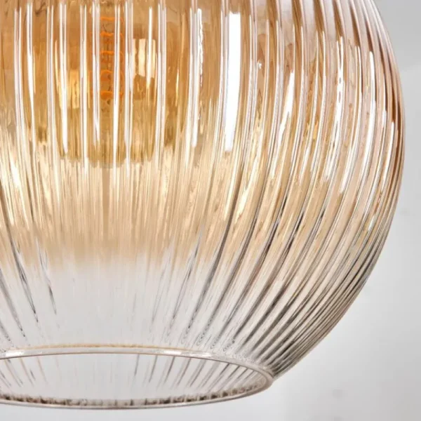 hofstein Koyoto Suspension, Boule lumineuse, Suspension 30 cm Noir, 3 lumières* Lampes Modernes
