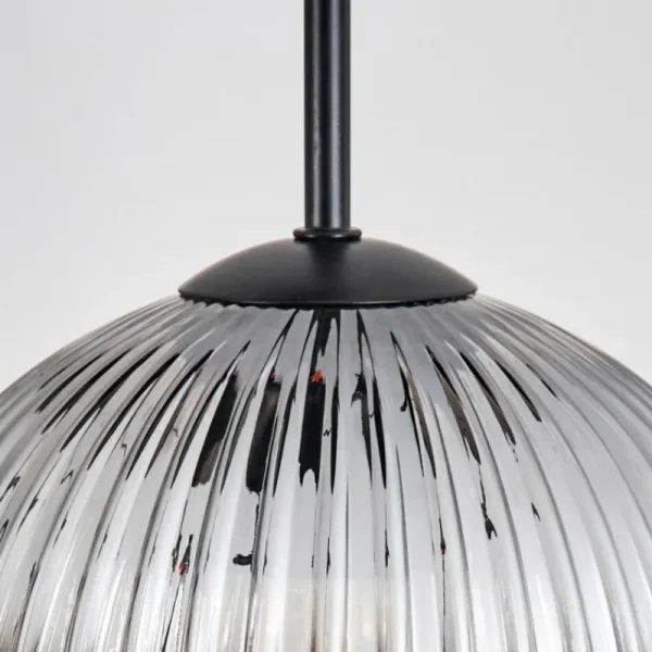 hofstein Koyoto Suspension, Boule lumineuse, Suspension, Suspension grappe Ambre, Clair, Fumé, 3 lumières* Lampes Modernes