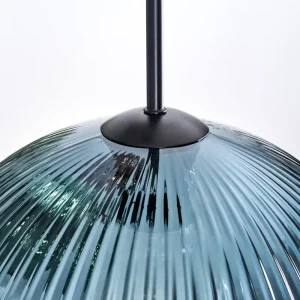 hofstein Koyoto Suspension, Boule lumineuse, Suspension, Suspension grappe Bleu, Vert, Cuivré, 3 lumières* Lampes Modernes