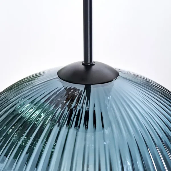 hofstein Koyoto Suspension, Boule lumineuse, Suspension, Suspension grappe Bleu, Vert, Cuivré, 3 lumières* Lampes Modernes