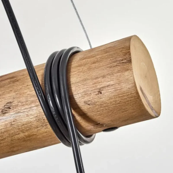 hofstein Koyoto Suspension, Boule lumineuse, Suspension Écru, Noir, 3 lumières* Lampes Modernes