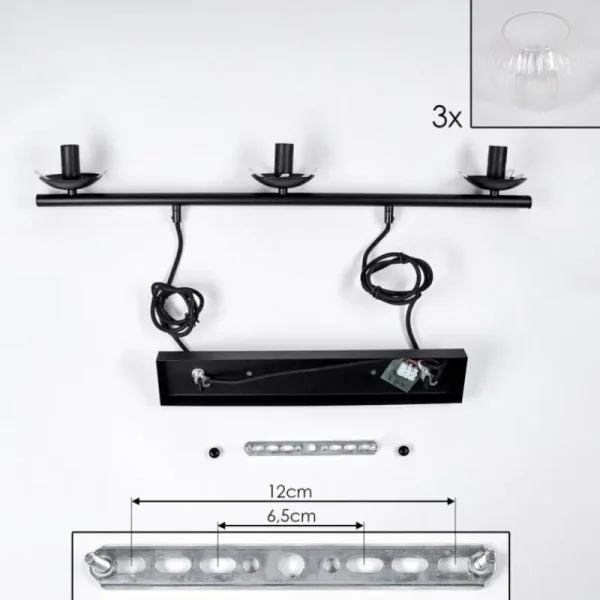 hofstein Koyoto Suspension, Boule lumineuse, Suspension Clair, 3 lumières* Lampes Modernes