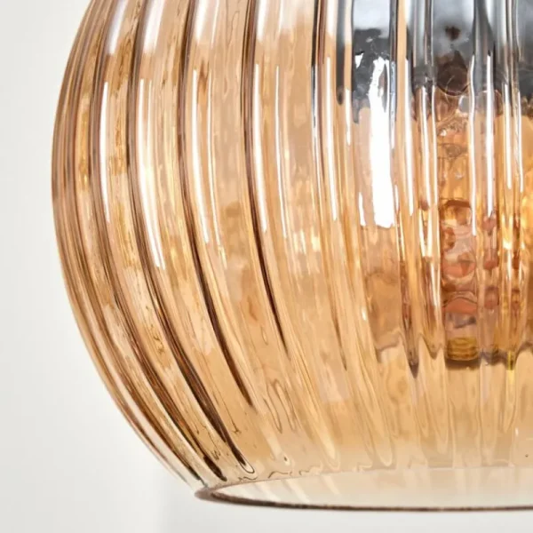hofstein Koyoto Suspension, Boule lumineuse, Suspension Écru, Noir, 5 lumières* Lampes Modernes
