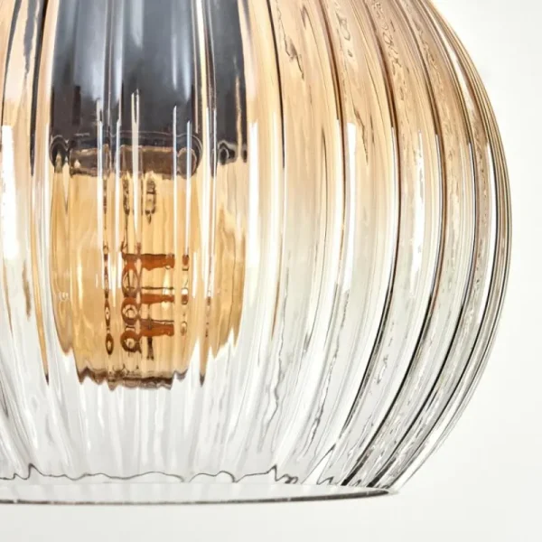 hofstein Koyoto Suspension, Boule lumineuse, Suspension Écru, Noir, 5 lumières* Lampes Modernes