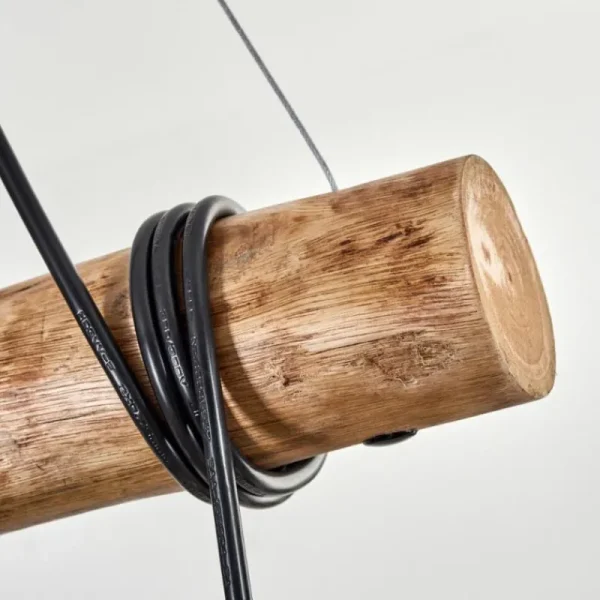 hofstein Koyoto Suspension, Boule lumineuse, Suspension Écru, Noir, 5 lumières* Lampes Modernes
