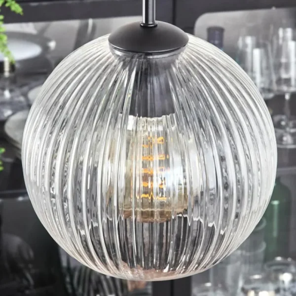 hofstein Koyoto Suspension, Boule lumineuse 35 cm Clair, 4 lumières* Lampes Modernes