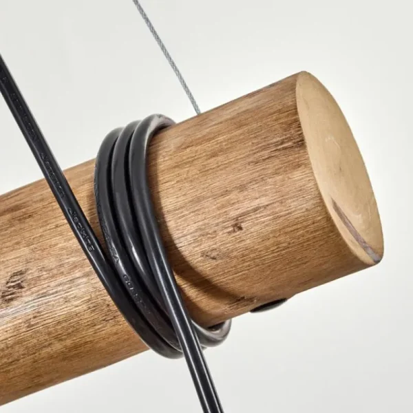 hofstein Koyoto Suspension, Boule lumineuse, Suspension Écru, Noir, 3 lumières* Lampes Modernes