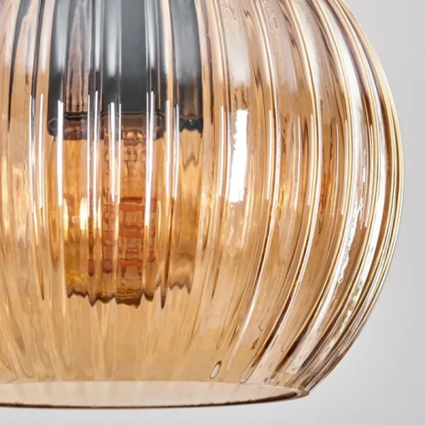 hofstein Koyoto Suspension, Boule lumineuse, Suspension Écru, Noir, 4 lumières* Lampes Modernes