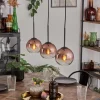 hofstein Koyoto Suspension Clair, Cuivré, 3 lumières* Lampes En Verre