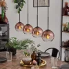 hofstein Koyoto Suspension Clair, Cuivré, 4 lumières* Lampes En Verre