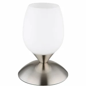 Luminaires Globo Lighting Kuwaita Lampe à poser Nickel mat, 1 lumière* Lampes En Verre
