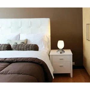 Luminaires Globo Lighting Kuwaita Lampe à poser Nickel mat, 1 lumière* Lampes En Verre