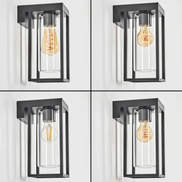 hofstein Lagarelhos Luminaire extérieur, Lampe murale d´extérieur Noir, 1 lumière* Lampes Modernes