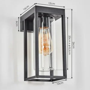 hofstein Lagarelhos Luminaire extérieur, Lampe murale d´extérieur Noir, 1 lumière* Lampes Modernes