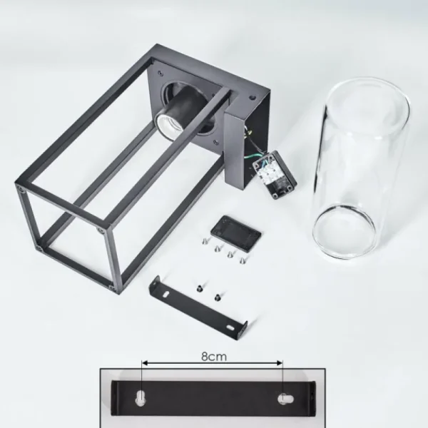 hofstein Lagarelhos Luminaire extérieur, Lampe murale d´extérieur Noir, 1 lumière* Lampes Modernes