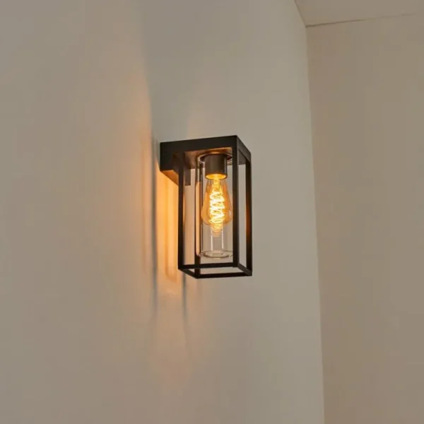 hofstein Lagarelhos Luminaire extérieur, Lampe murale d´extérieur Noir, 1 lumière* Lampes Modernes