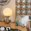 hofstein Lakolk Lampe à poser LED Nickel mat, 1 lumière* Lampes Modernes