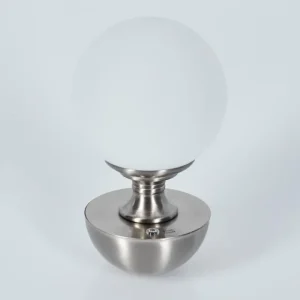 hofstein Lakolk Lampe à poser LED Nickel mat, 1 lumière* Lampes Modernes