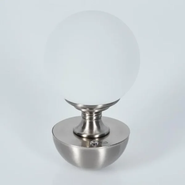 hofstein Lakolk Lampe à poser LED Nickel mat, 1 lumière* Lampes Modernes