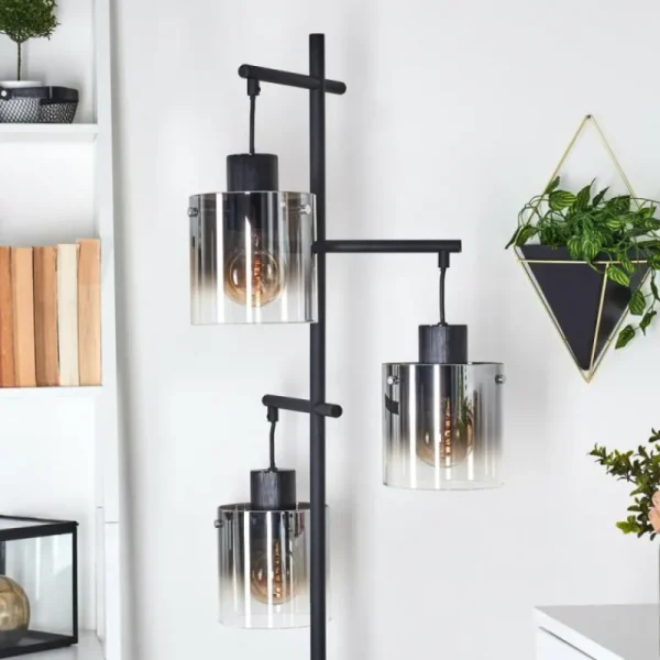 hofstein Lampadaire Gafa Noir, 3 lumières* Lampes Modernes