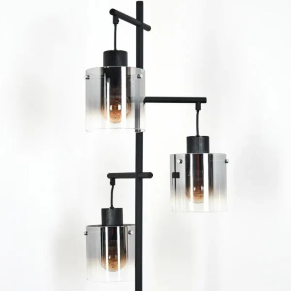 hofstein Lampadaire Gafa Noir, 3 lumières* Lampes Modernes